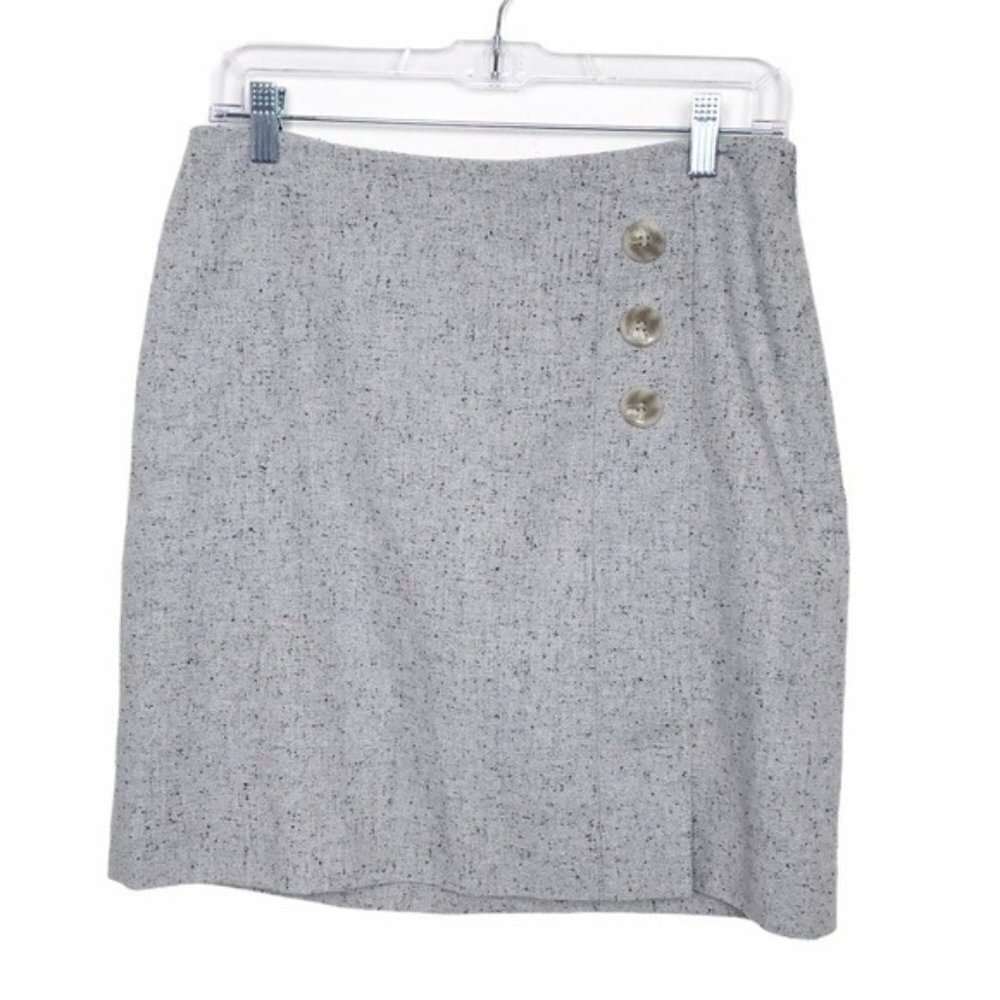 The Limited Gray Mini Pencil Skirt Size 4 Tall